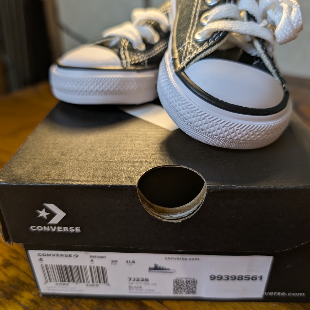 Converse Kids Black Sneakers